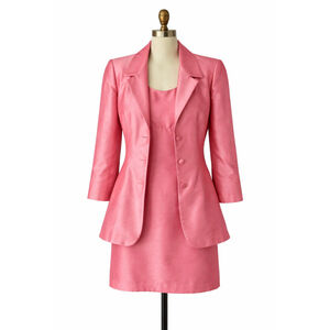 Vintage Alyn Paige Pink 2-Piece Set Size 7/8 Glamour 90's Girly Barbiecore